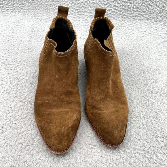 Alexander Wang Shoes Adult EU 35/ US 5 Tan Leather Kori Rose Gold Ankle Boots - Picture 4 of 13